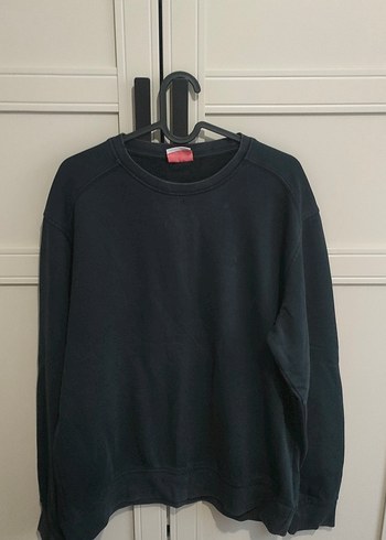 LC Waikiki Erkek Siyah Basic Sweatshirt