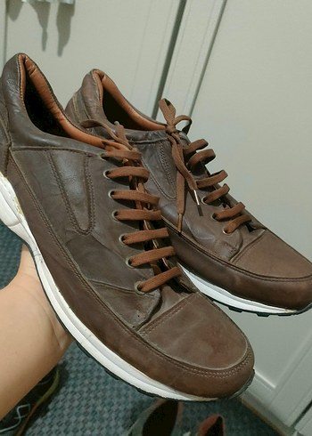 Erkek Kahverengi Günlük Ayakkabı Bağcığı - Görsel 3