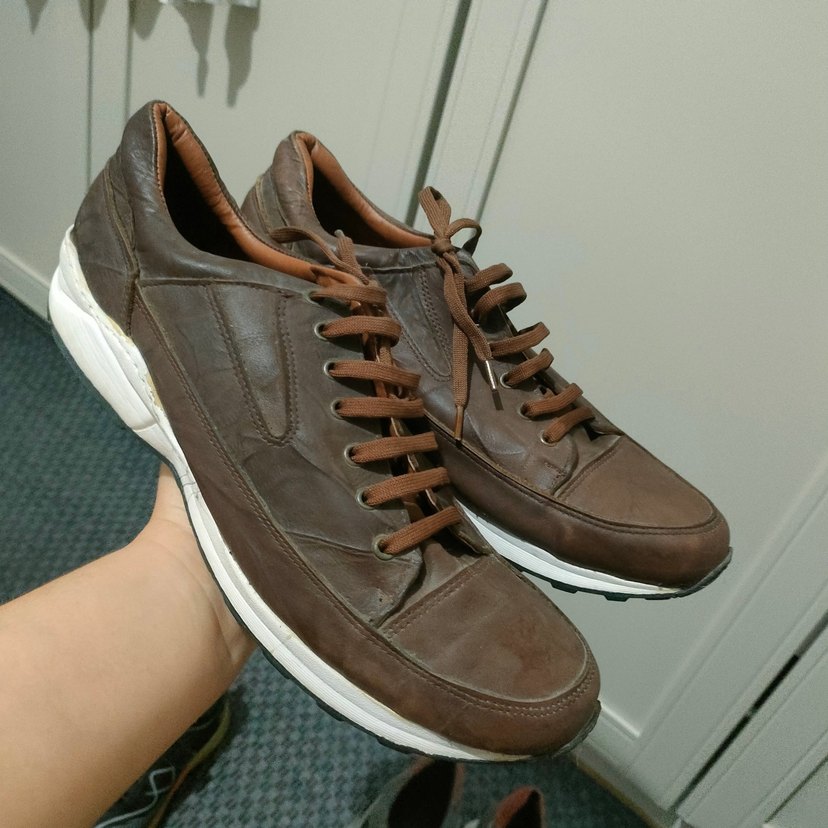 Erkek Kahverengi Günlük Ayakkabı Bağcığı - Görsel 3