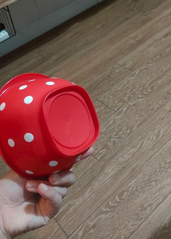  Beden Kırmızı Plastik Mutfak Kabı