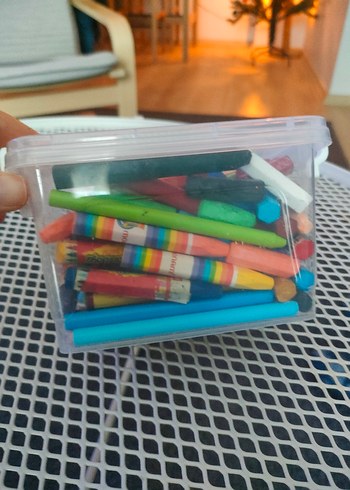 Renkli Pastel Boya Seti ve Saklama Kutusu - Görsel 2