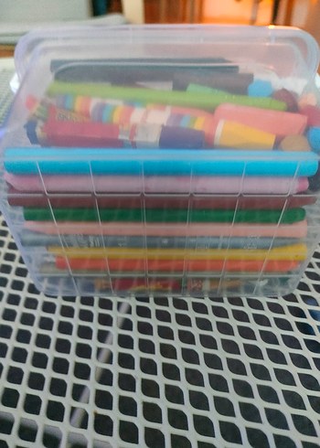 Renkli Pastel Boya Seti ve Saklama Kutusu - Görsel 5