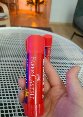 Faber-Castell Kırmızı Yapıştırıcı Stick 4'lü - Görsel 5