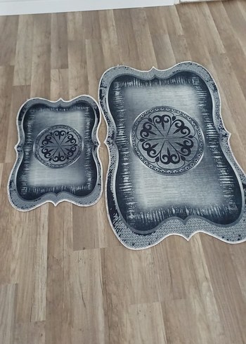 Gri Desenli Banyo Paspas Seti