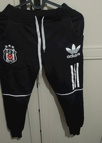 Adidas Siyah Adidas Beşiktaş Baskılı Erkek Eşofman