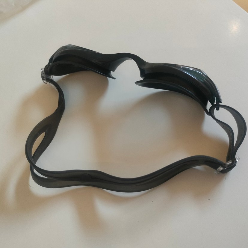 Siyah Minimalist Yüzücü Gözlüğü Elastik Bantlı - Görsel 4