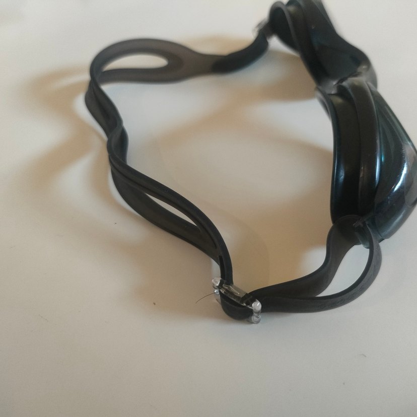 Siyah Minimalist Yüzücü Gözlüğü Elastik Bantlı - Görsel 2