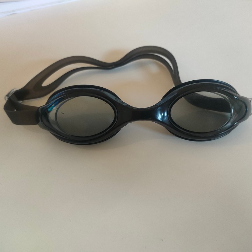 Siyah Minimalist Yüzücü Gözlüğü Elastik Bantlı - Görsel 5