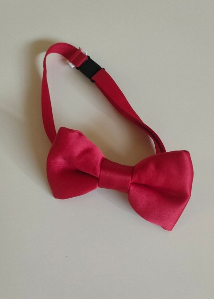 Çocuk kırmızı papyon - Görsel 2