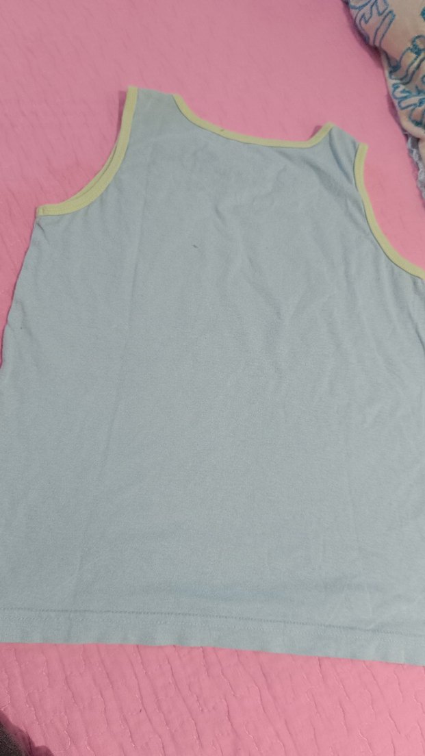 Pastel Yeşil Baskılı Çocuk Atlet - Görsel 4