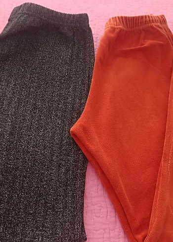 Kız Çocuk Fit Örme Tayt Seti - Görsel 4