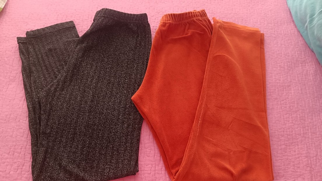 Kız Çocuk Fit Örme Tayt Seti - Görsel 2