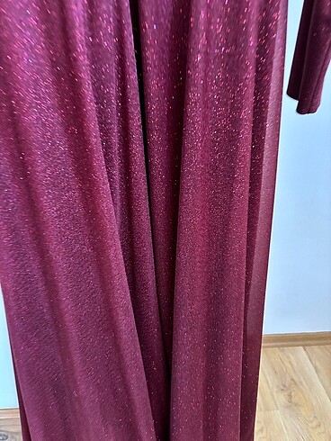 m Beden bordo Renk ZARİF BORDO TESETTÜR ELBİSE