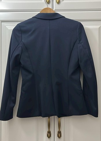 H&M Düğmeli Lacivert Kadın Blazer Ceket