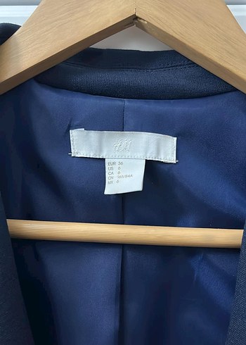 36 Beden Düğmeli Lacivert Kadın Blazer Ceket