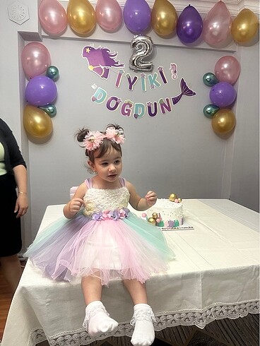 24-36 Ay Beden çeşitli Renk #bebek abiye elbise