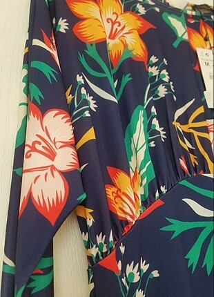 Zara Zara Çiçek Desenli Elbise