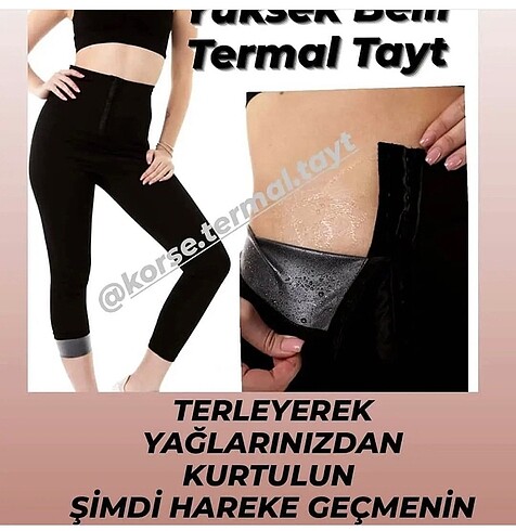 Agraflı termal tayt Son kalanlar