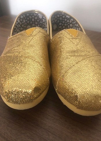 Toms Altın Parlak espadril - Görsel 2