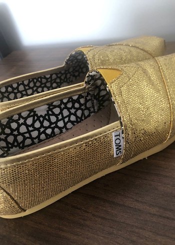 Toms Altın Parlak espadril - Görsel 4