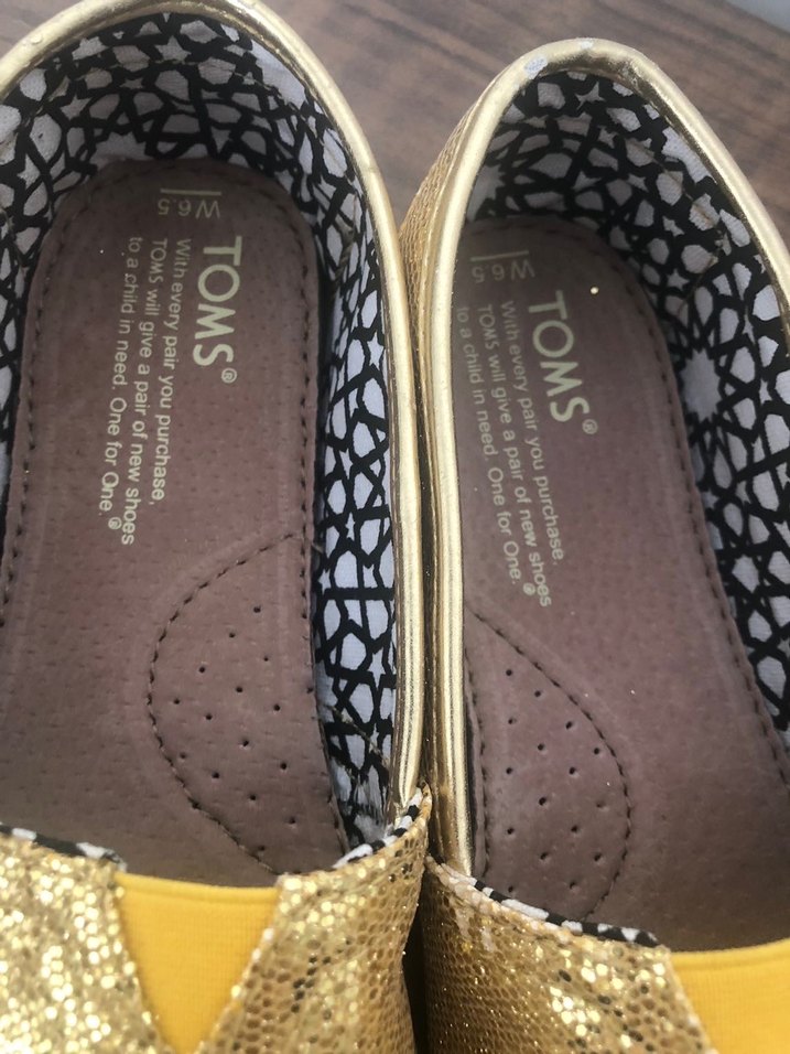 Toms Altın Parlak espadril - Görsel 3