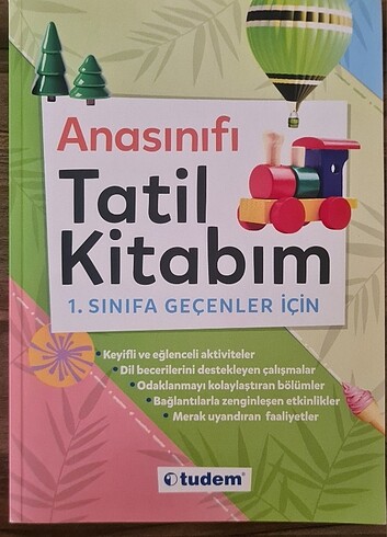 TUDEM YAYINLARI ANASINIFINDAN 1. SINIFA GEÇENLER İÇİN TATİL KİTA