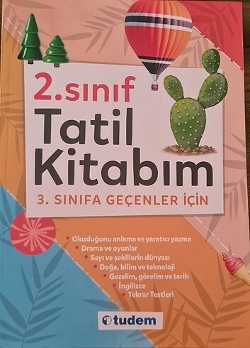TUDEM YAYINLARI 2. SINIFTAN 3. SINIFA GEÇENLER İÇİN TATİL KİTABİ