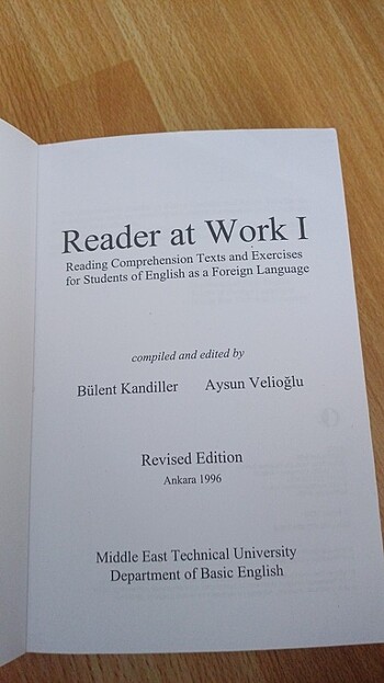 Beden Reader at work 1 kitabı