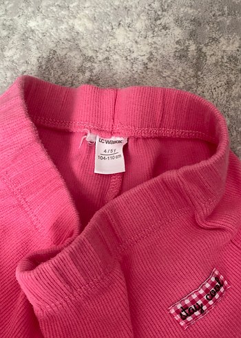 Pembe Kız Çocuk Tayt - Görsel 2