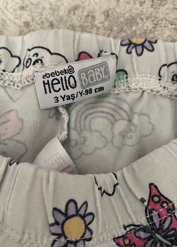 Kız Çocuk Çok Renkli Bohem Pamuklu Tayt - Görsel 2