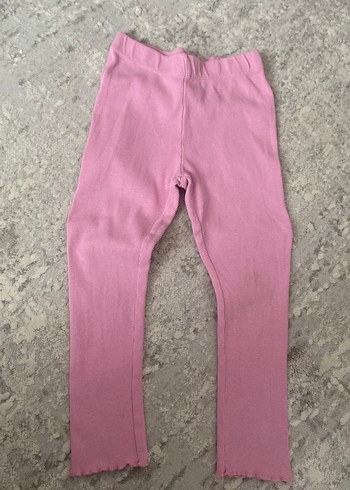 Kız Çocuk Pembe Peluş Tayt - Görsel 2