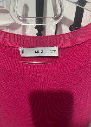 m Beden Mango Pembe Triko