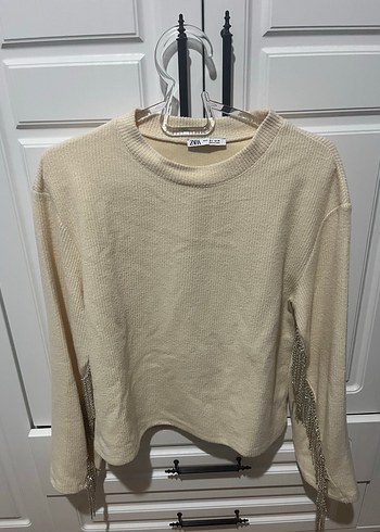 Zara Kolları Taşlı Kazak