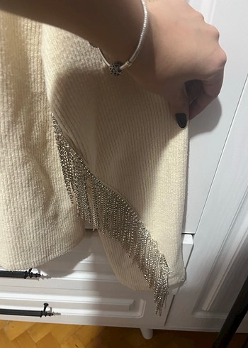 Zara Zara Kolları Taşlı Kazak