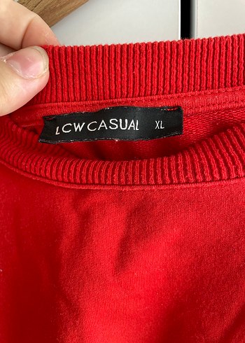 xl Beden Kırmızı Oversize Kadın Sweatshirt
