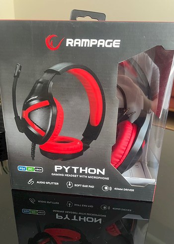 Rampage Python Kırmızı Oyuncu Kulaklığı