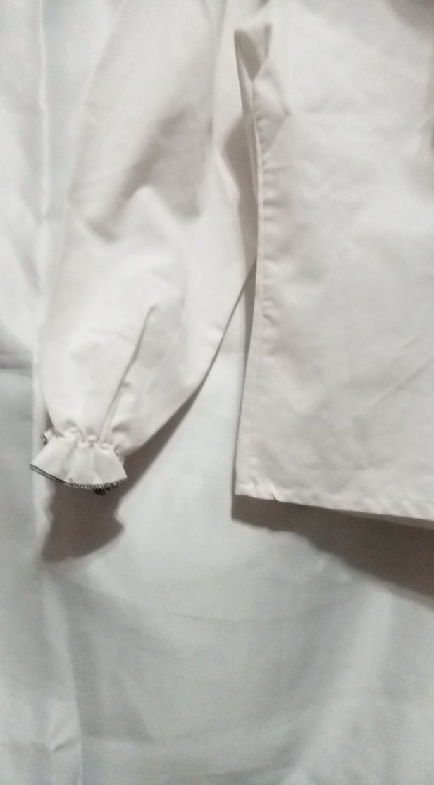 Kız Çocuk Beyaz Fırfırlı Gömlek - Görsel 3