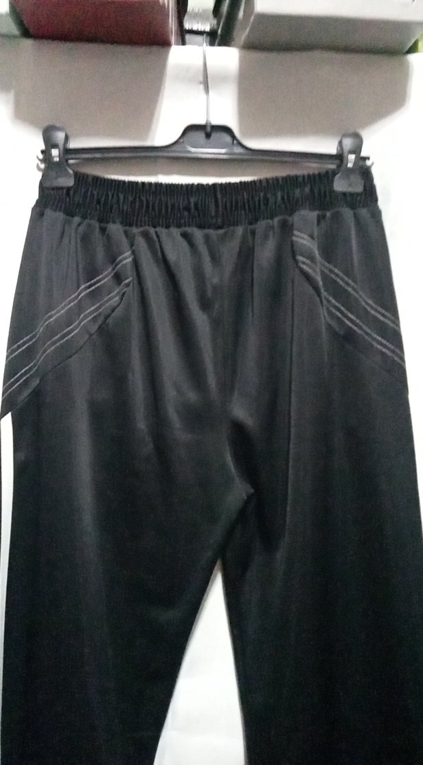 erkek Siyah Rahat Eşofman - Görsel 5