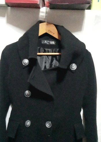 Forelli Siyah Düğmeli Kaban - Görsel 3