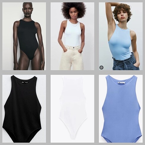 Zara bodysuit 3 renk