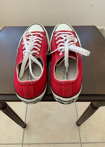 40 Beden kırmızı Renk Converse Chuck 70 Ox Enamel