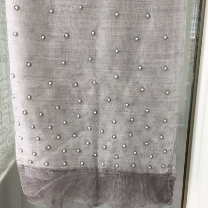 universal Beden gri Renk Silk And Cashmere Şal
