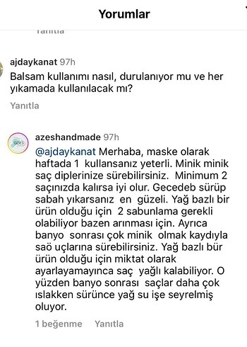 Aze's Saç Bakım Balsamı - Görsel 6