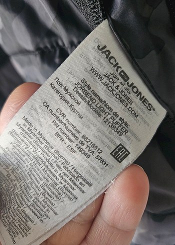 Erkek Çocuk Gri Kamuflaj Fermuarlı Mont - Görsel 3