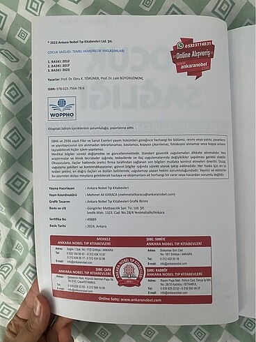  Beden Çocuk Sağlığı Temel Hemşirelik Yaklaşımları