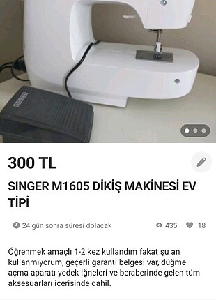 dikiş makinesi