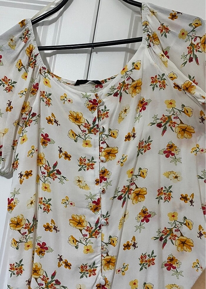 Kadın kısa kol gömlek - Görsel 2