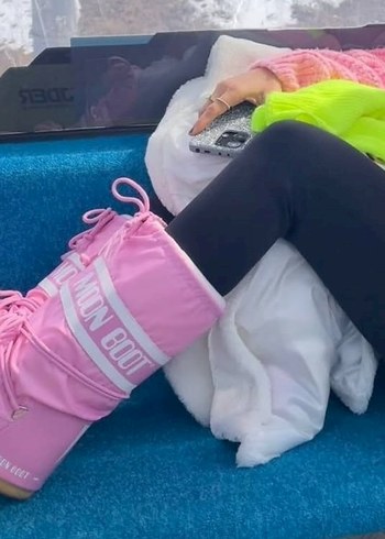 Pembe Moon Boot - Görsel 2