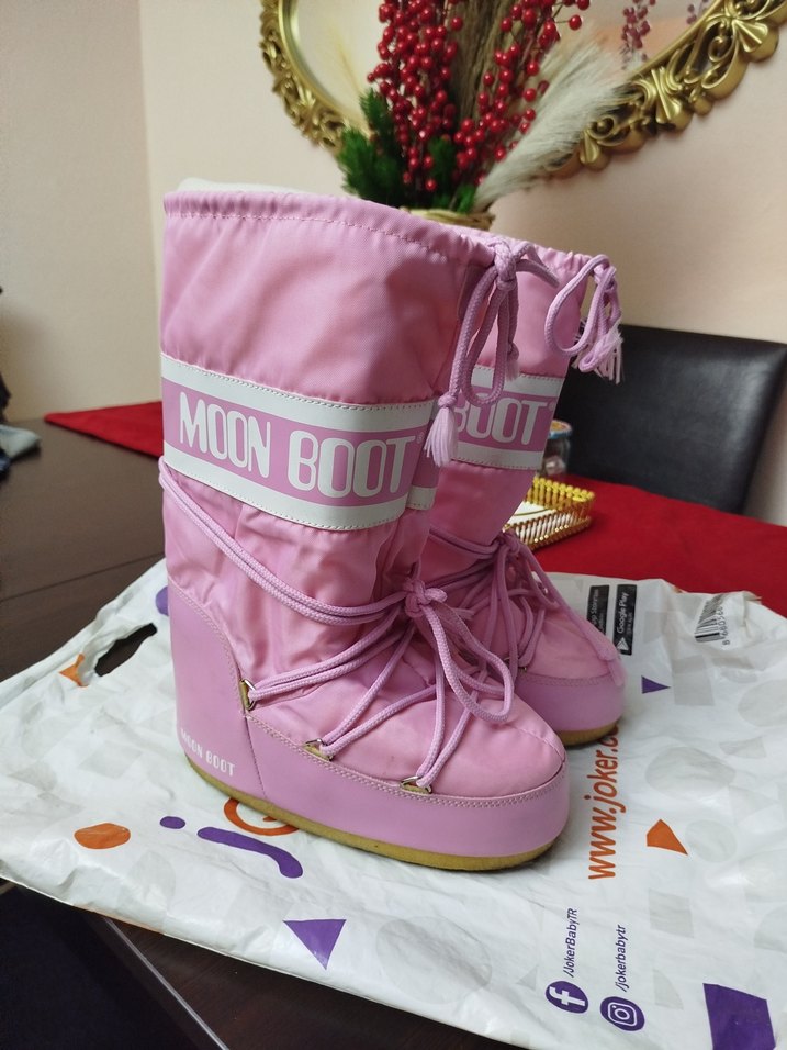 Pembe Moon Boot - Görsel 3