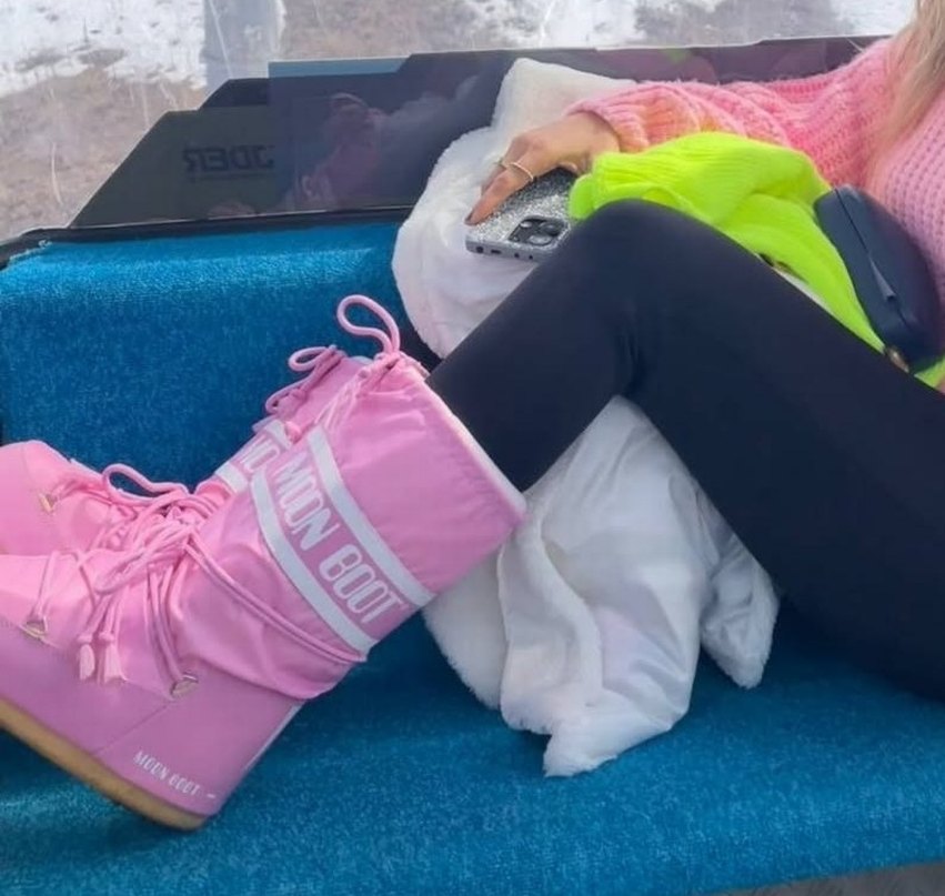 Pembe Moon Boot - Görsel 2